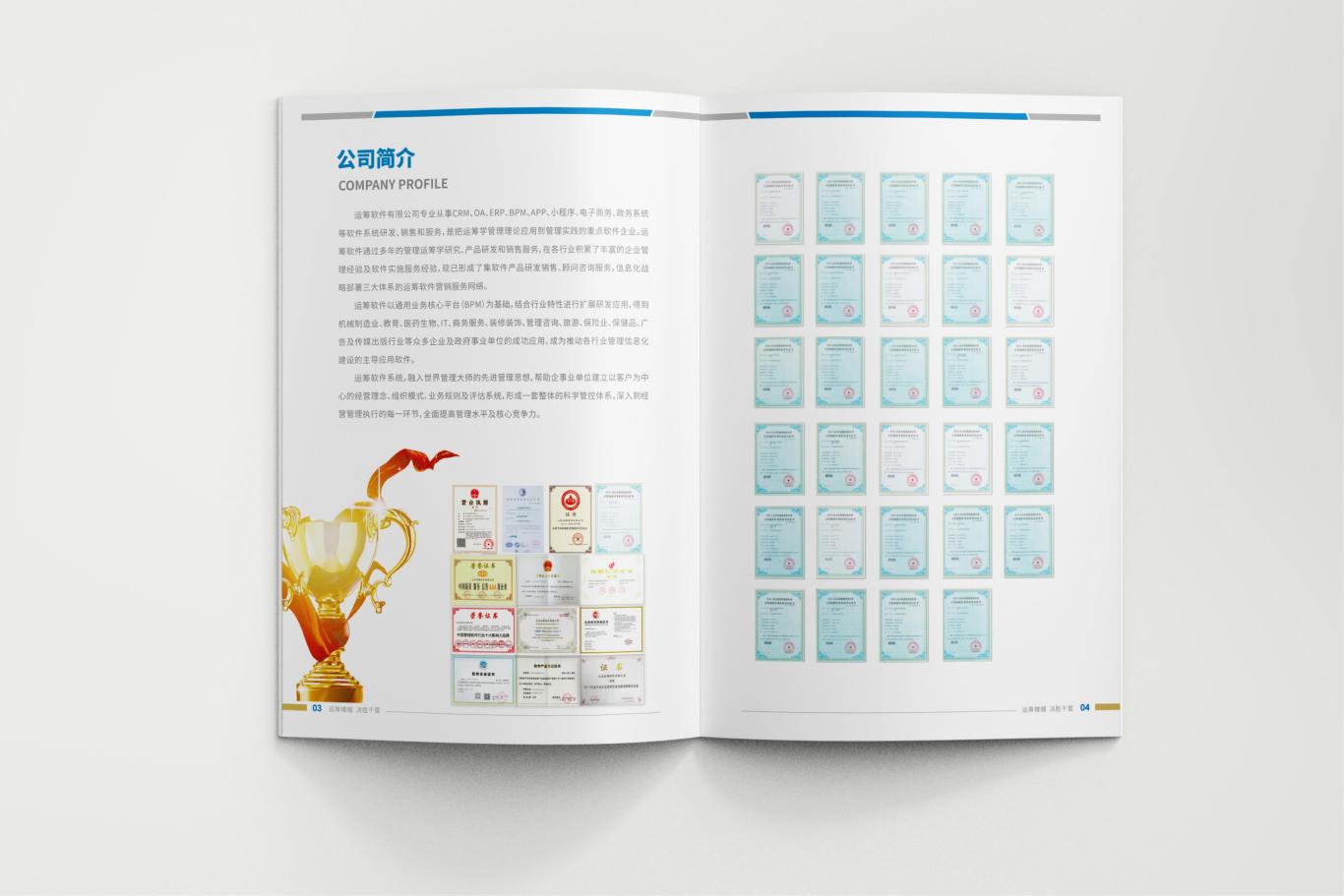 山東運籌軟件集團企業畫冊設計圖2