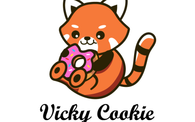 Vicky曲奇店logo設計