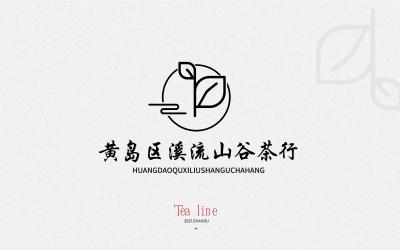 黃島區溪山谷茶行logo設計