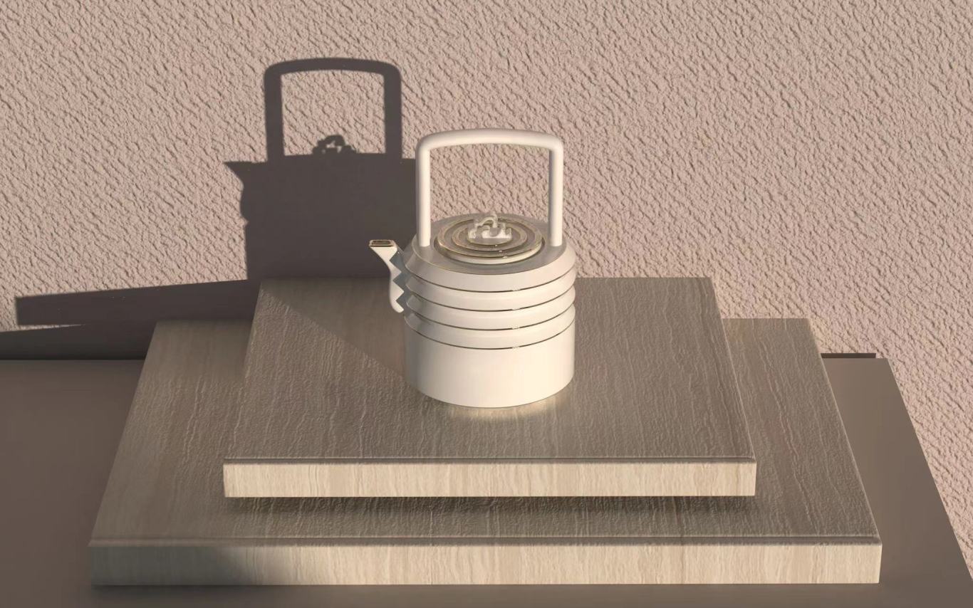 “纸灯笼”--陶瓷茶具设计图1