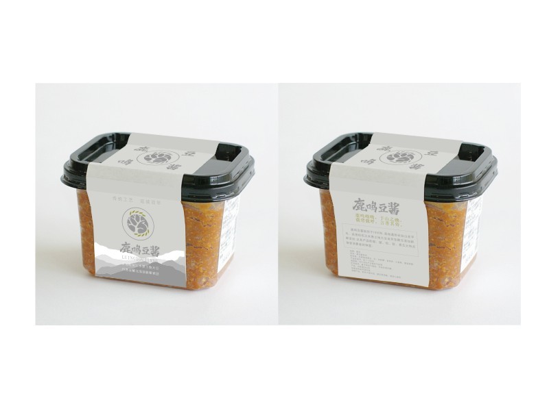 鹿鳴豆醬包裝設計提案圖1