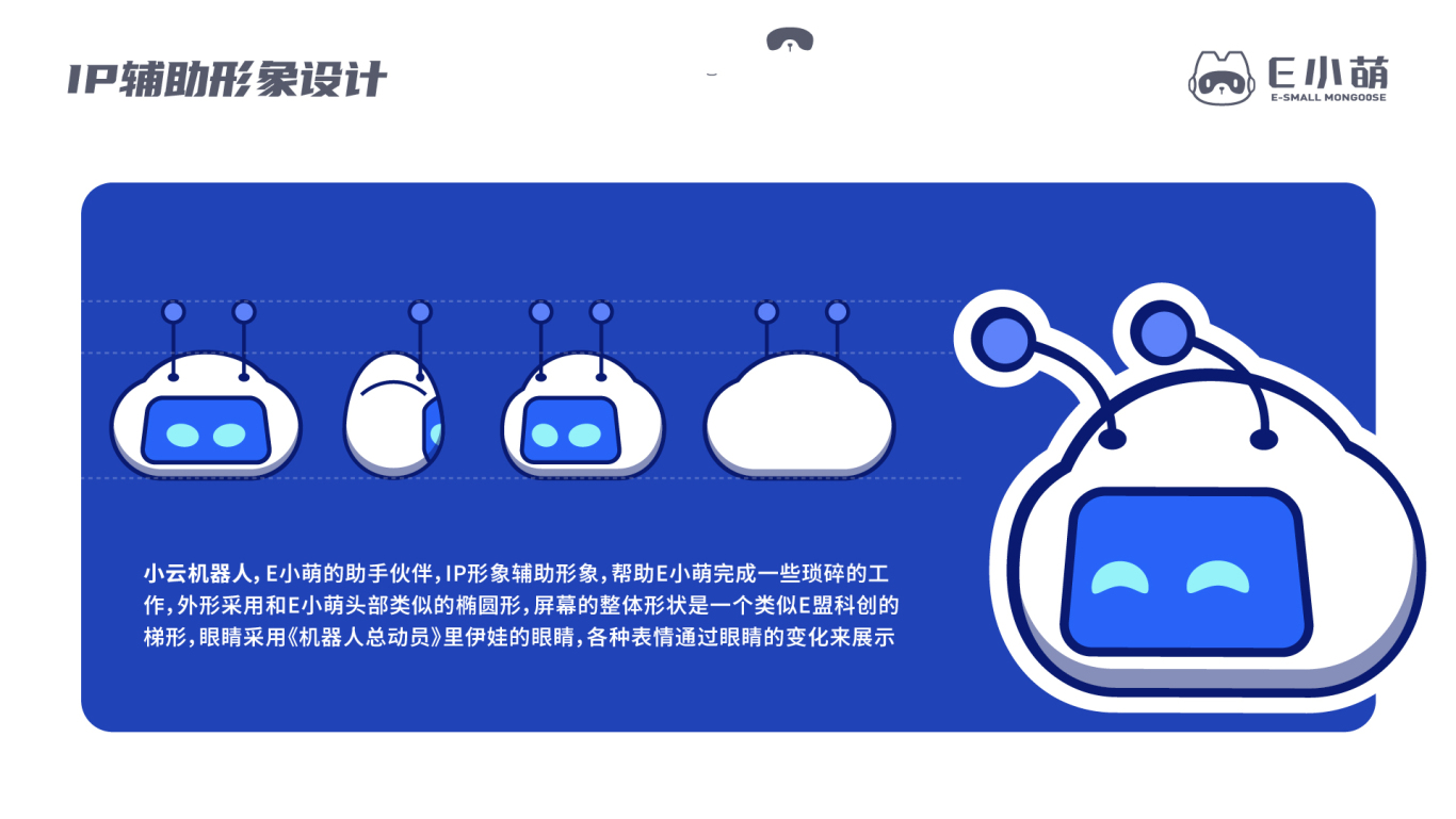 E小萌互联网科技品牌IP吉祥物设计图4