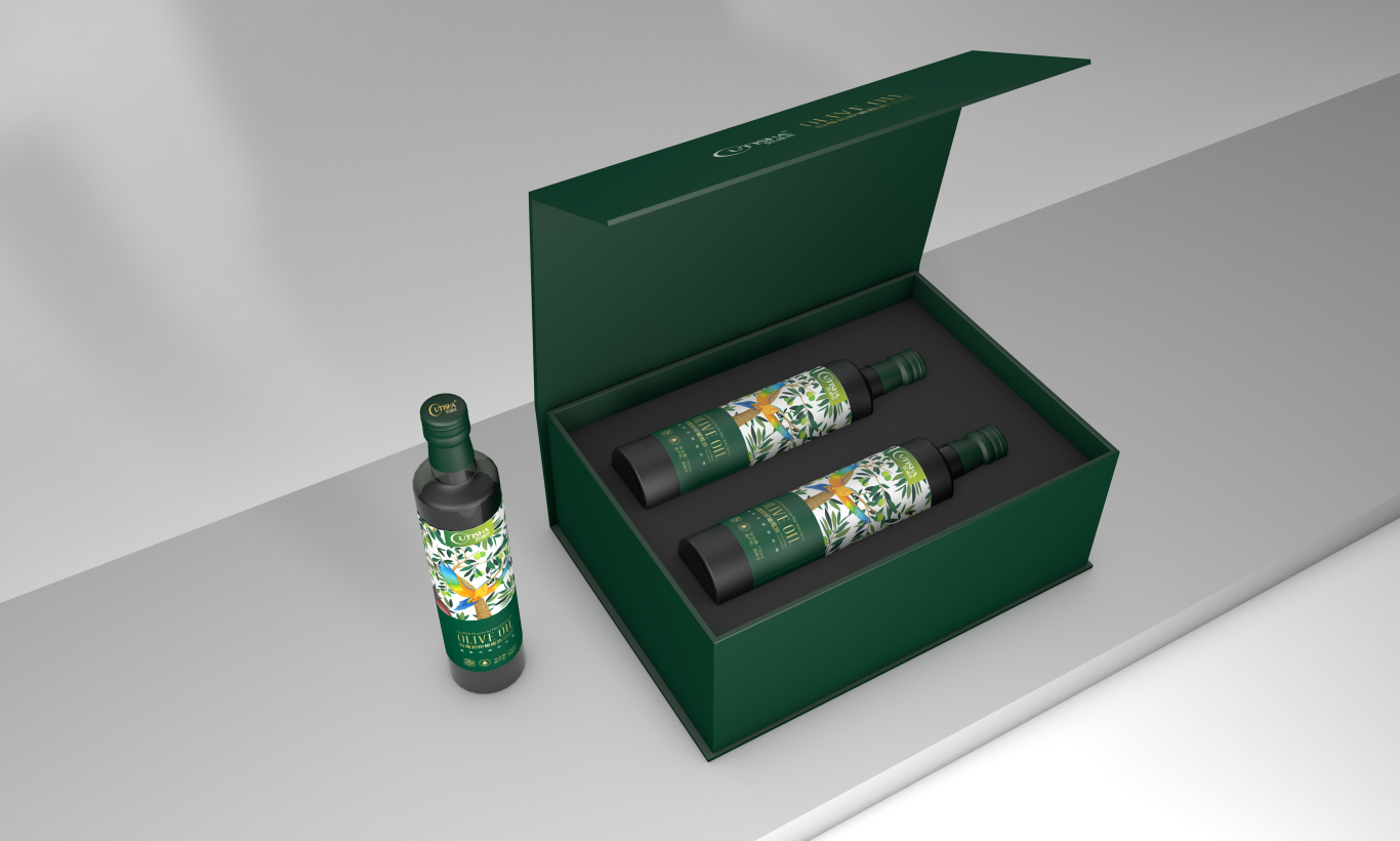 橄欖油禮盒包裝創意設計圖2