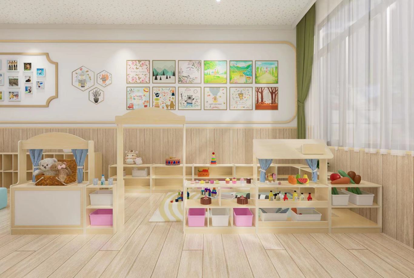 幼儿园室内综合家具图1
