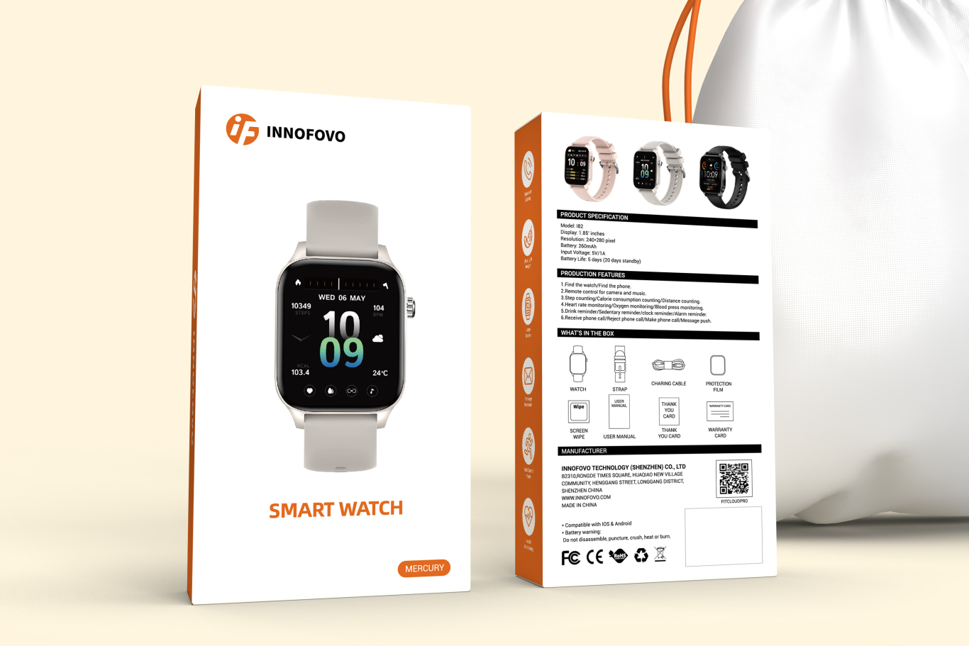 INNOFOVO-智能手表包裝圖2