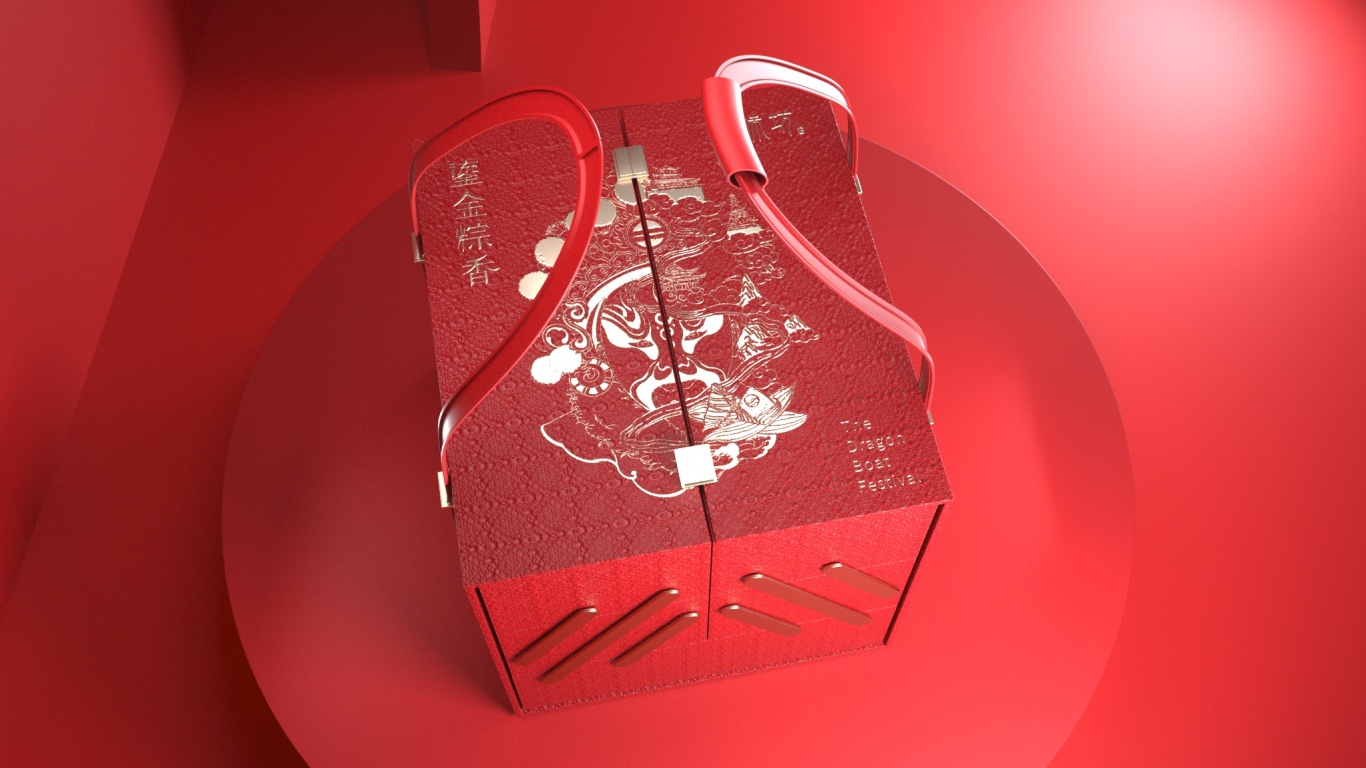 粽子手绘礼盒设计图3