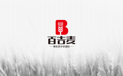 百吉麦 面粉logo设计