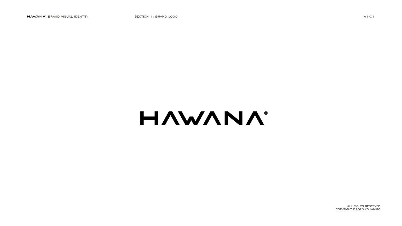 HAWANA男士美容品牌logo设计图1