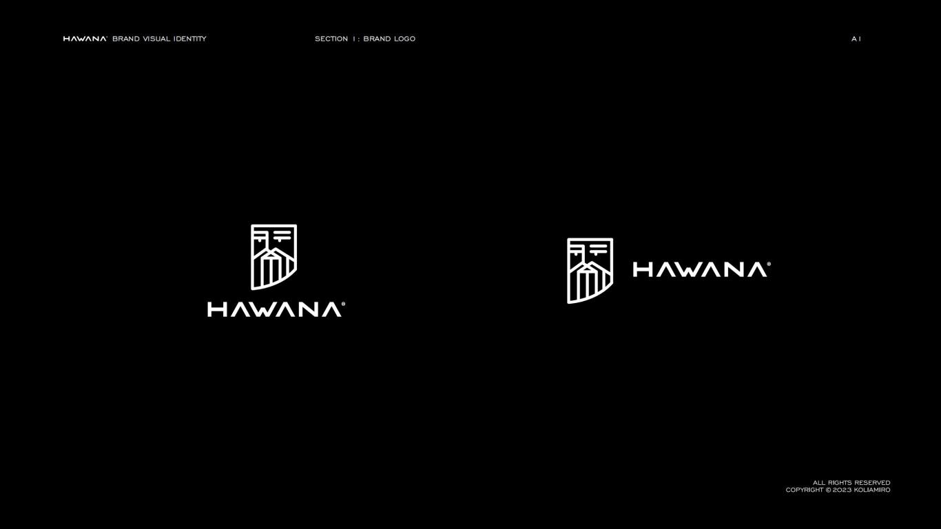 HAWANA男士美容品牌logo设计图5