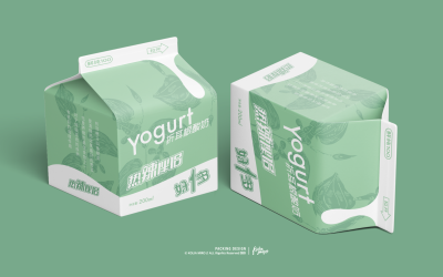 好一多品牌折耳根牛奶酸奶包裝設...