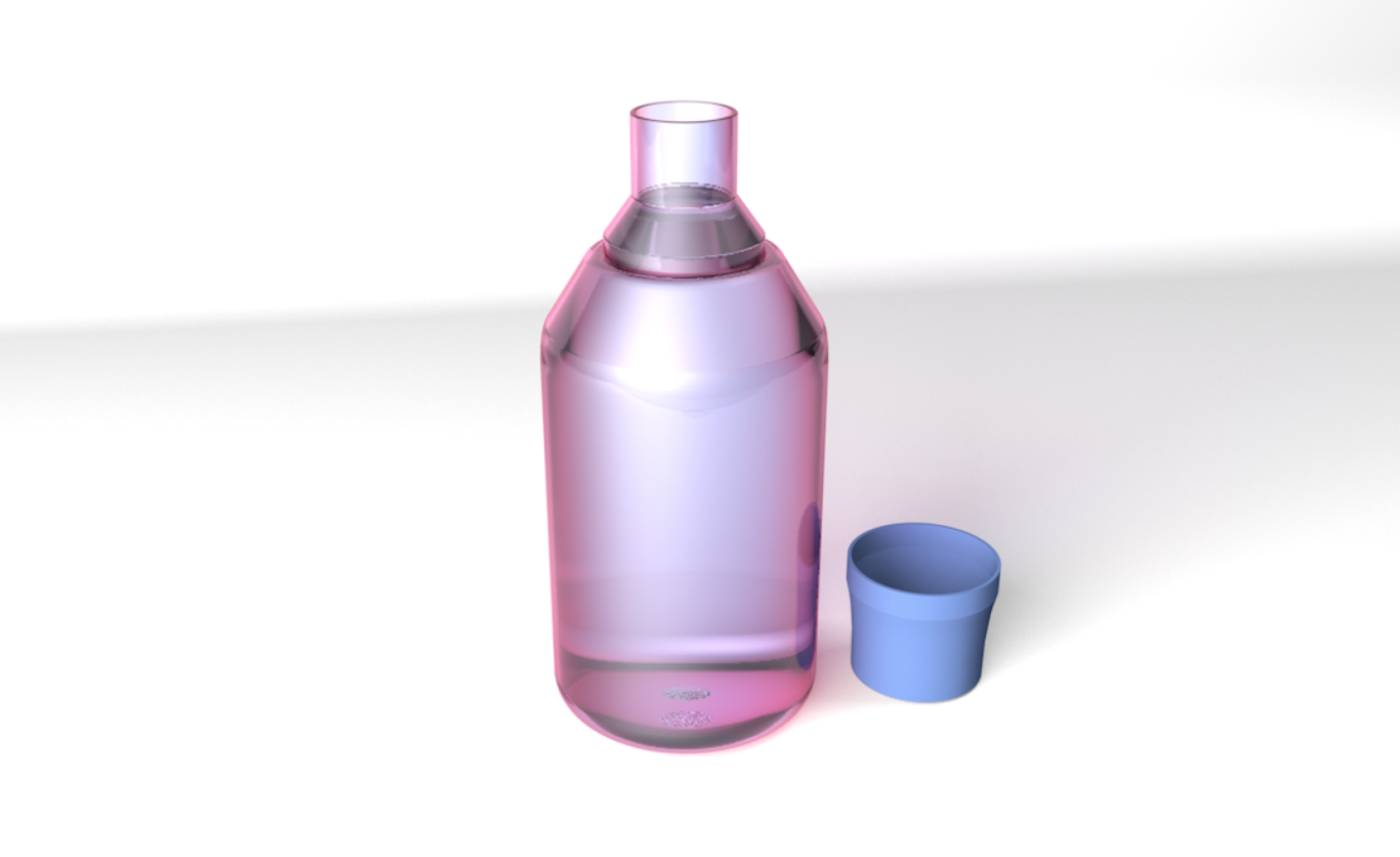 口無憂漱口水產品瓶型工業設計圖9