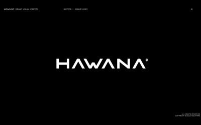 HAWANA男士美容品牌logo设计