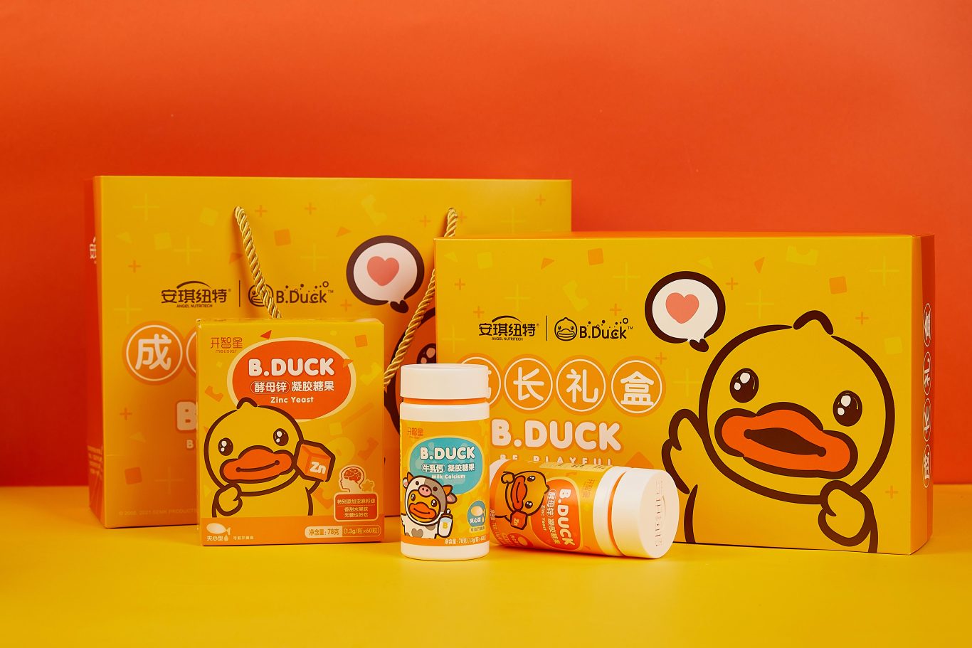 小黄鸭系列保健品包装设计图3