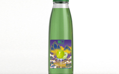 葡口/喲吼瓶裝飲料包裝插畫設計