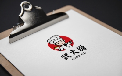 武大廚餐飲logo設計