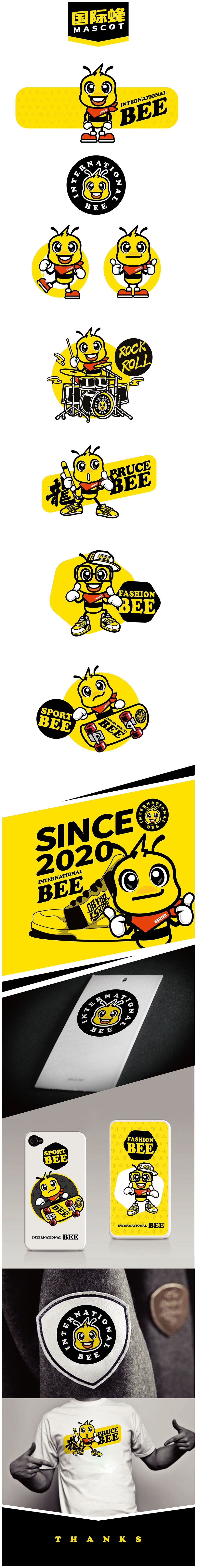 国际蜂品牌吉祥物图0