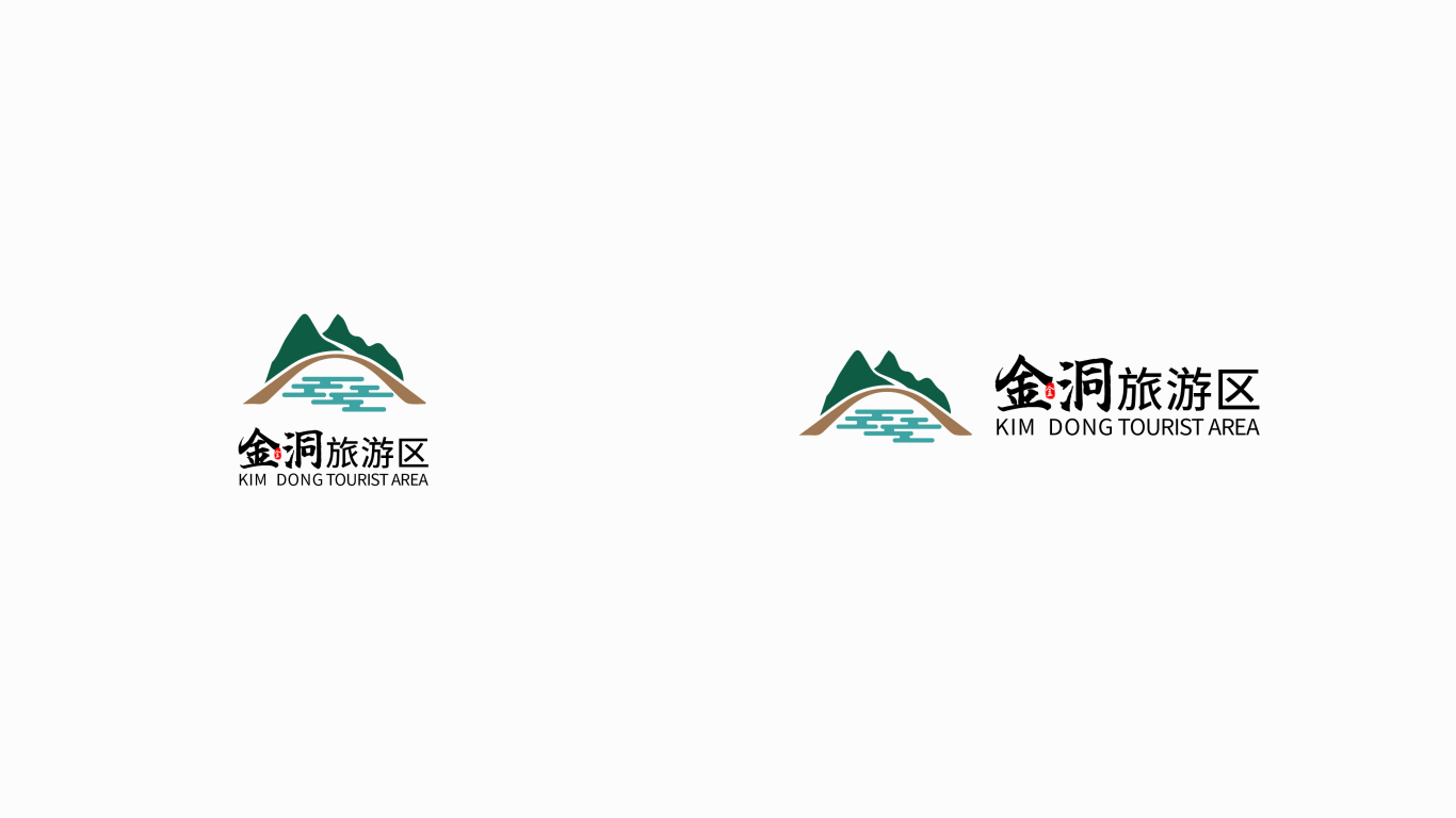 金洞旅游区logo设计图2