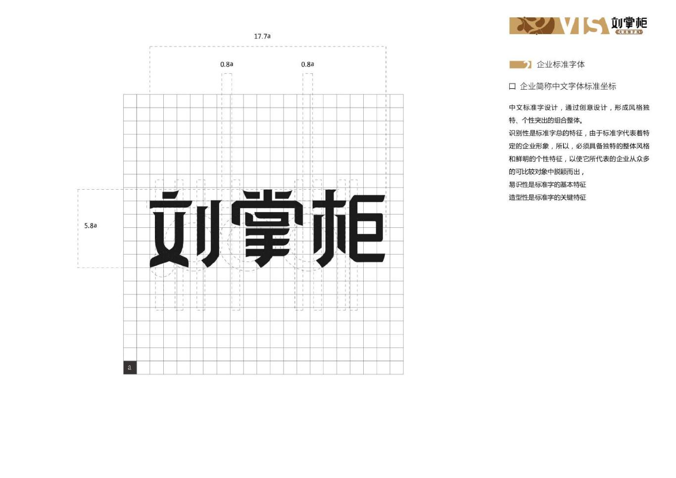 刘掌柜餐饮行业logo、vis系统设计图6
