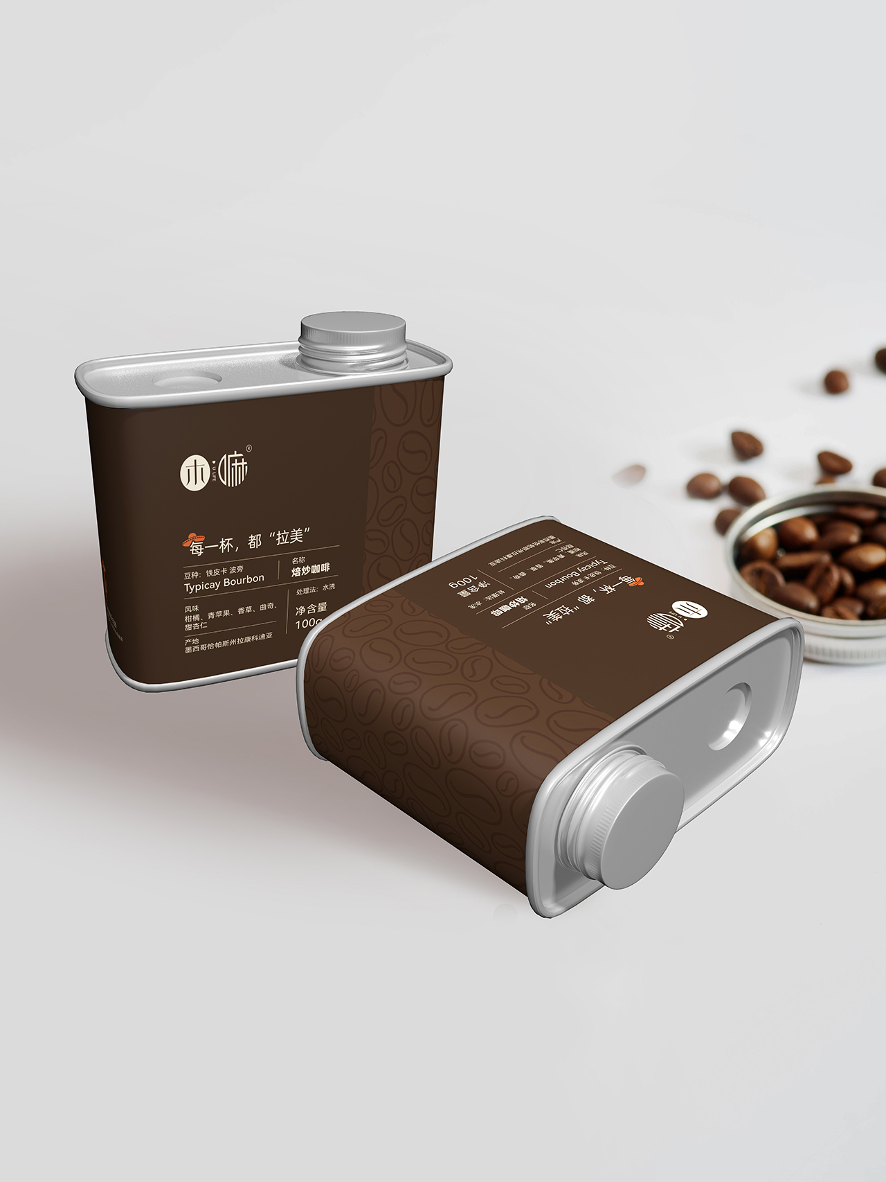 木嘛铁罐装咖啡豆包装设计图3