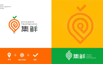 生鲜科技类logo提案