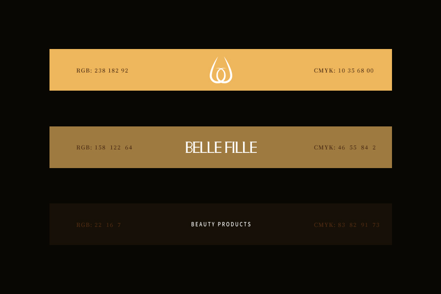 美妆类目品牌设计方案 BELLE FILLE美妆品牌图2