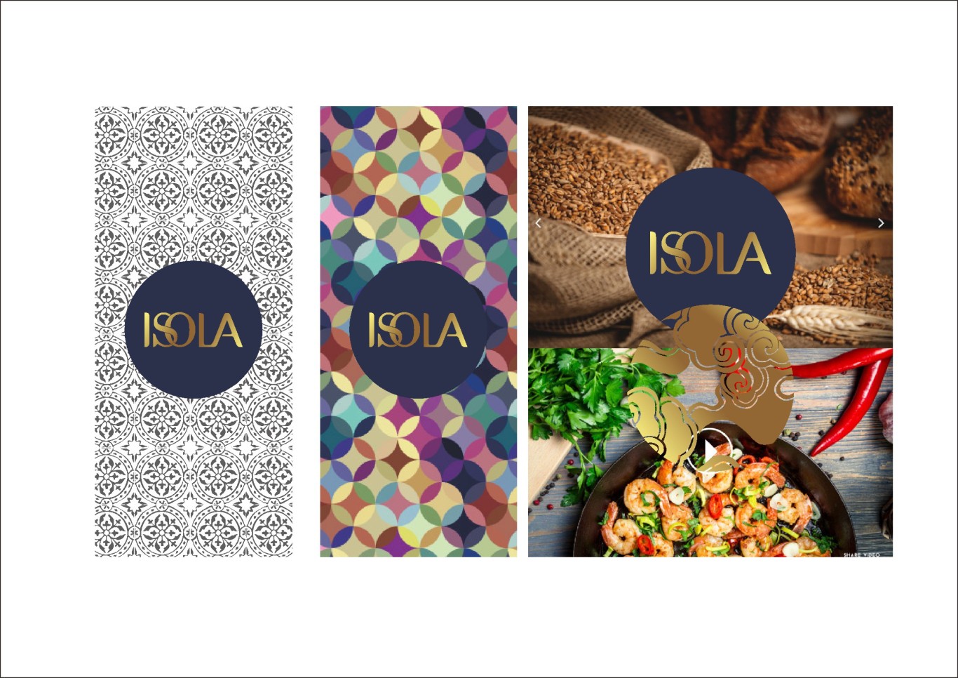意佐拉烘焙品牌logo设计及应用图3