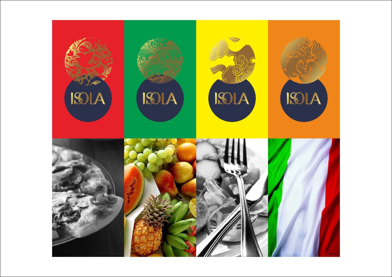 意佐拉烘焙品牌logo设计及应用图1