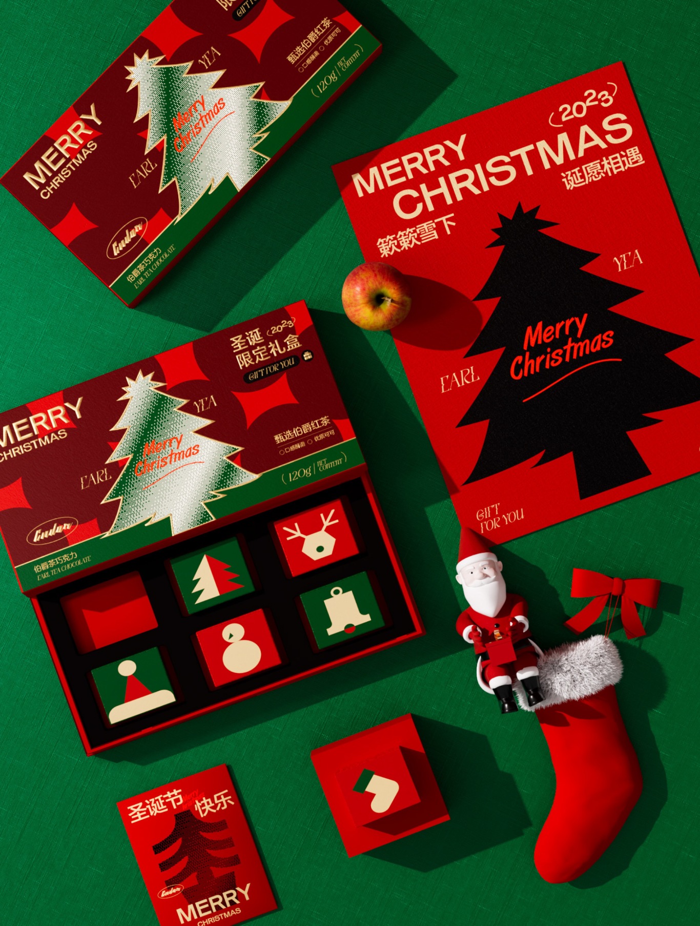 CNDOR X 冬日圣诞之礼丨巧克力礼盒包装设计图7