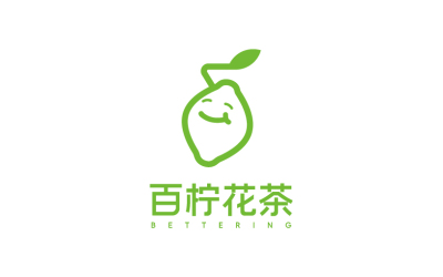 百柠食品集团“百柠花茶”logo品牌设计