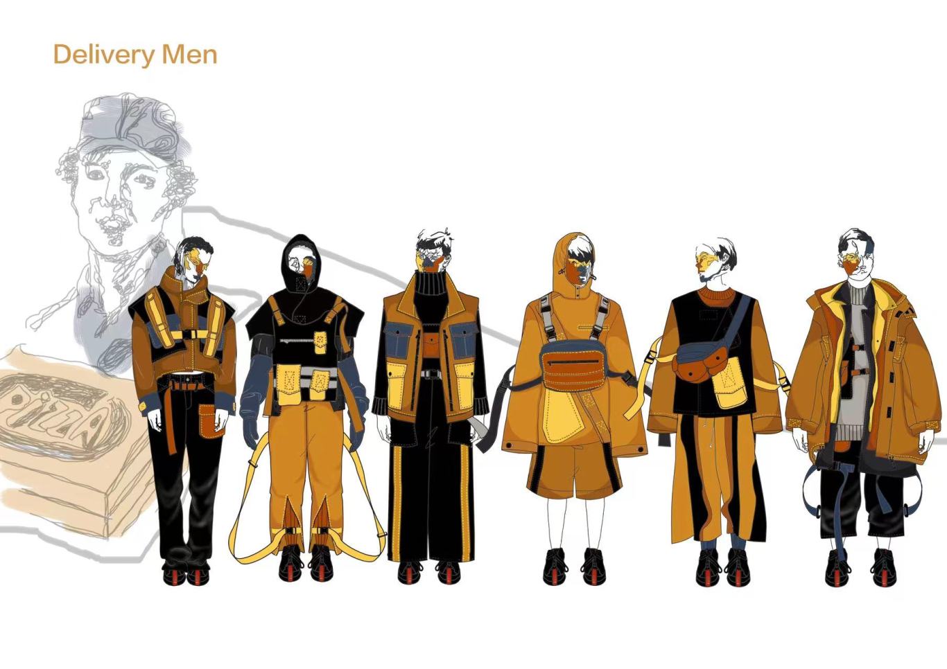 “DELIVERY MEN”男装设计报告图9