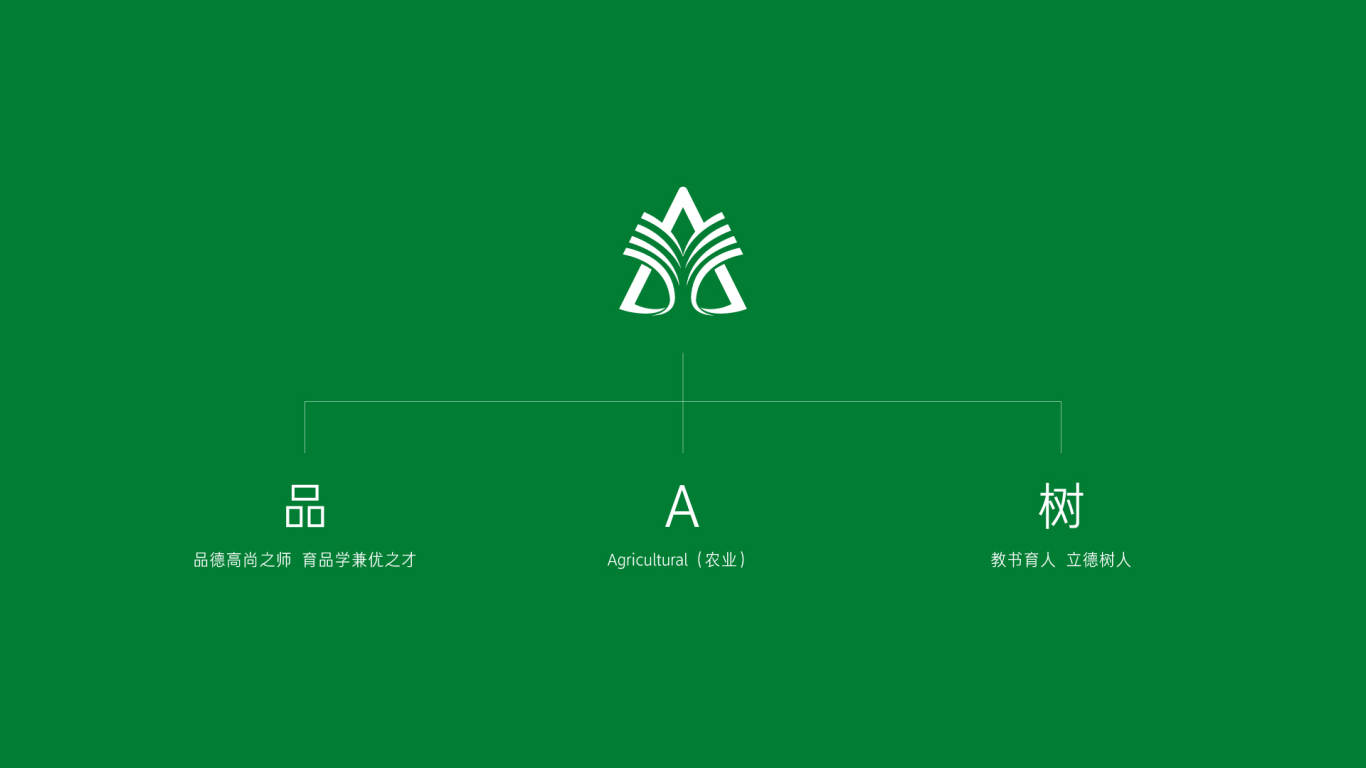 中国农业大学附属中学-校徽设计图1