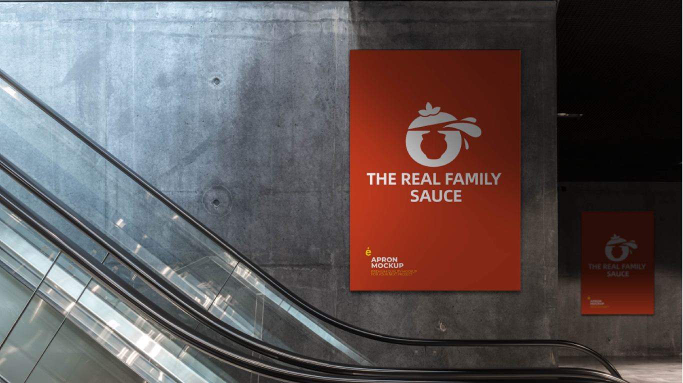 标志 | “The real family sauce”酱汁食品logo设计图9