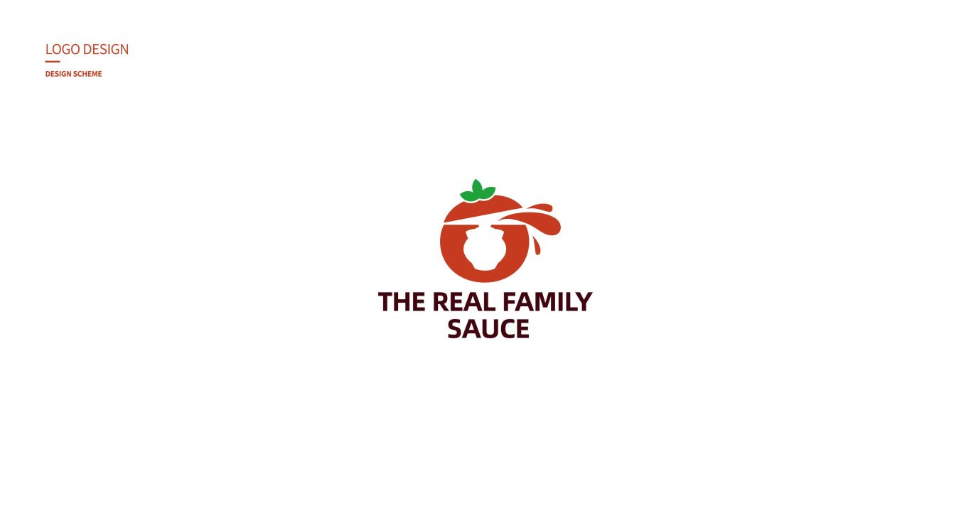 标志 | “The real family sauce”酱汁食品logo设计图0
