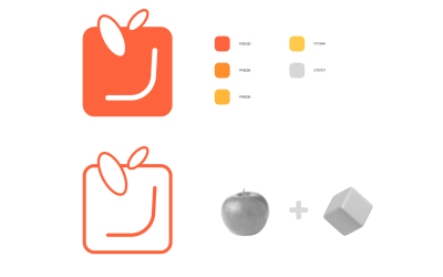 苹方共享厨房logo设计
