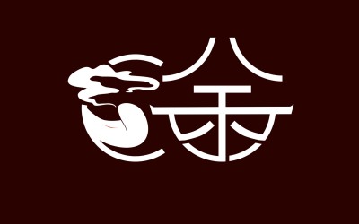 余味炸串炸肉店logo設計