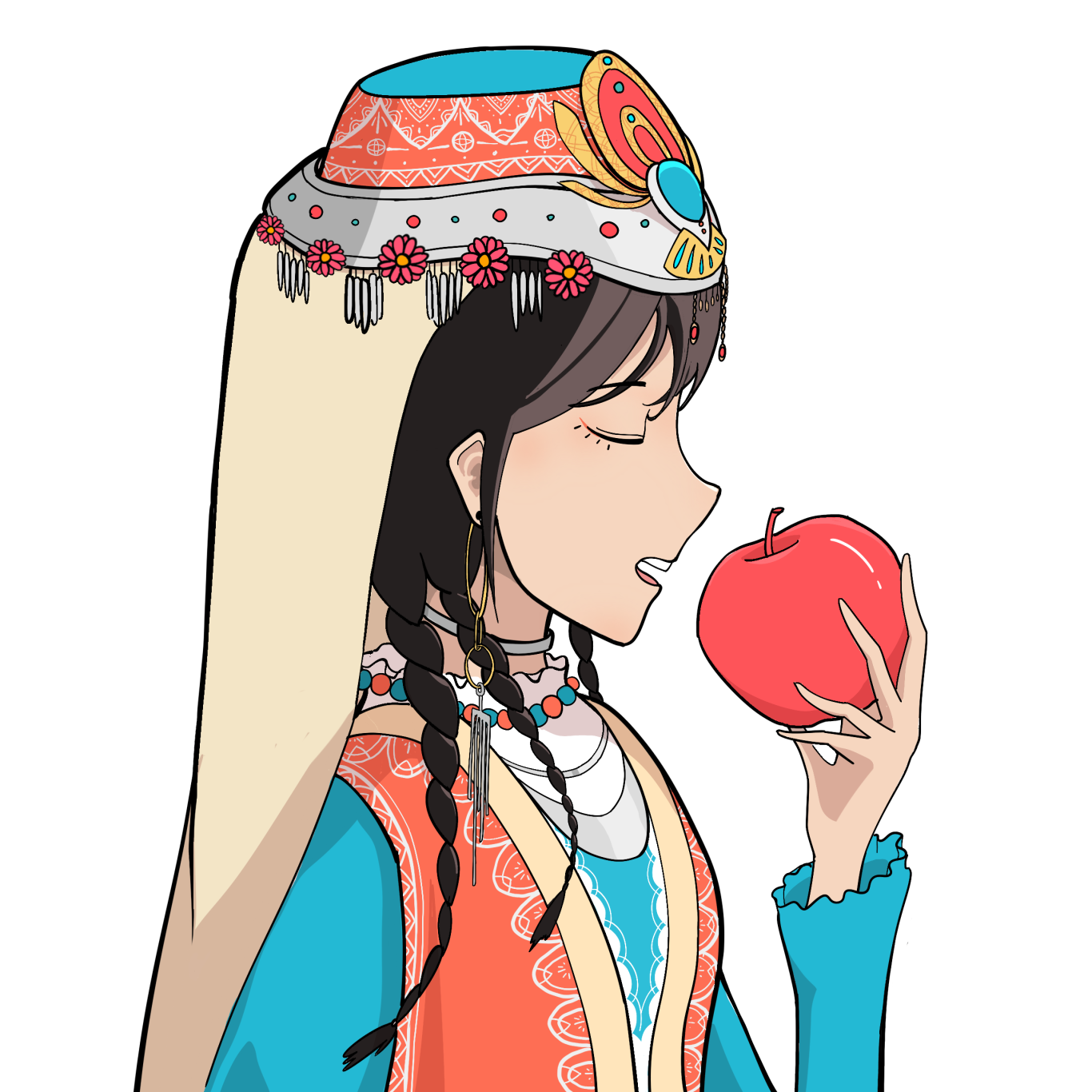 新疆喀拉布拉苹果包装+插画图5