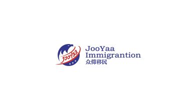 现代国际移民品牌LOGO设计