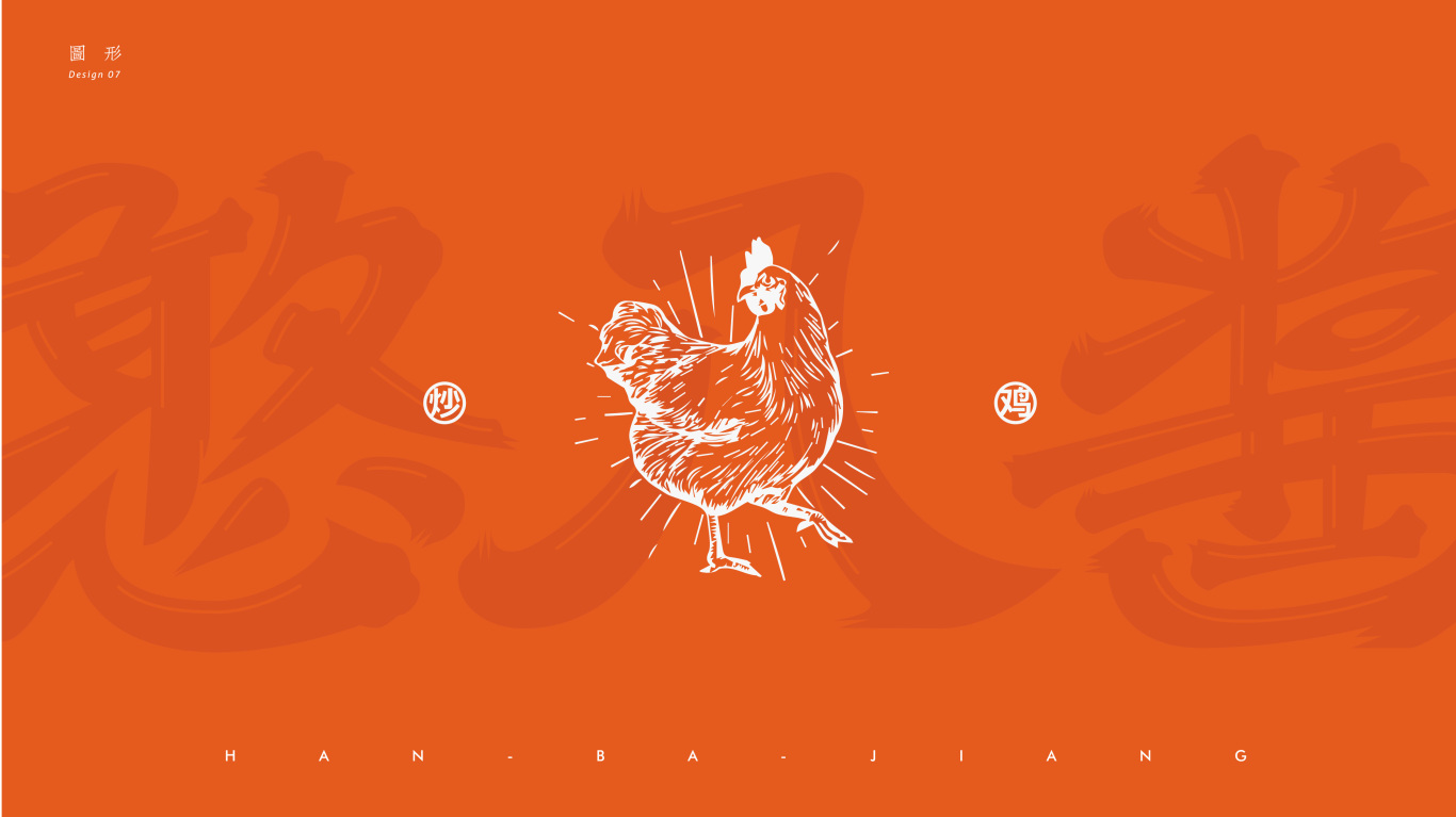 憨八酱炒鸡logo设计方案A图5