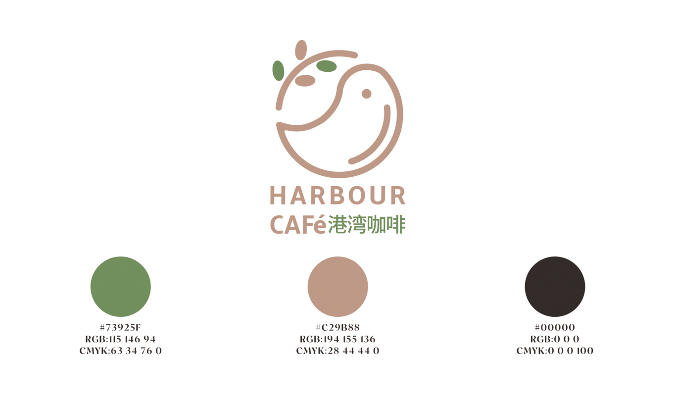 港湾咖啡店logo设计图3