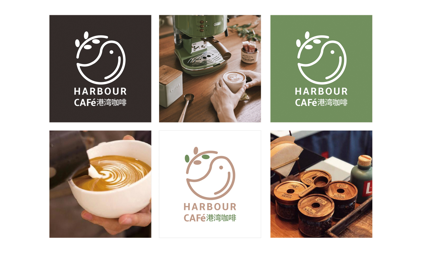 港湾咖啡店logo设计图4