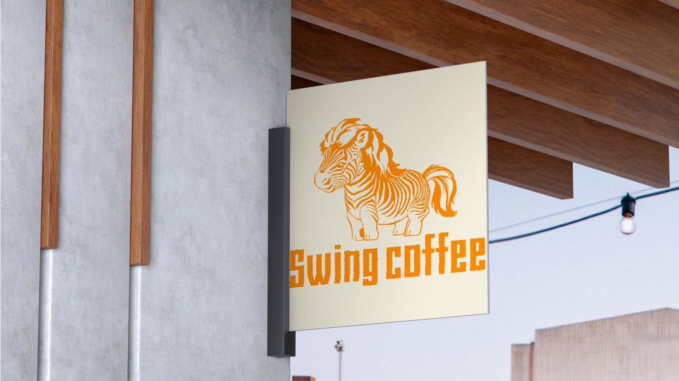Swing coffee 餐饮咖啡LOGO品牌提案图17