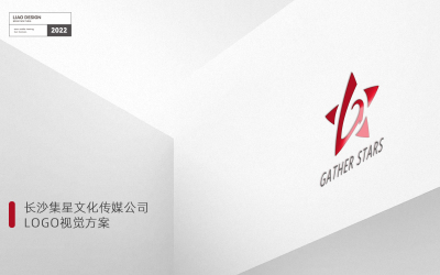長沙集星文化傳媒公司logo視覺方案