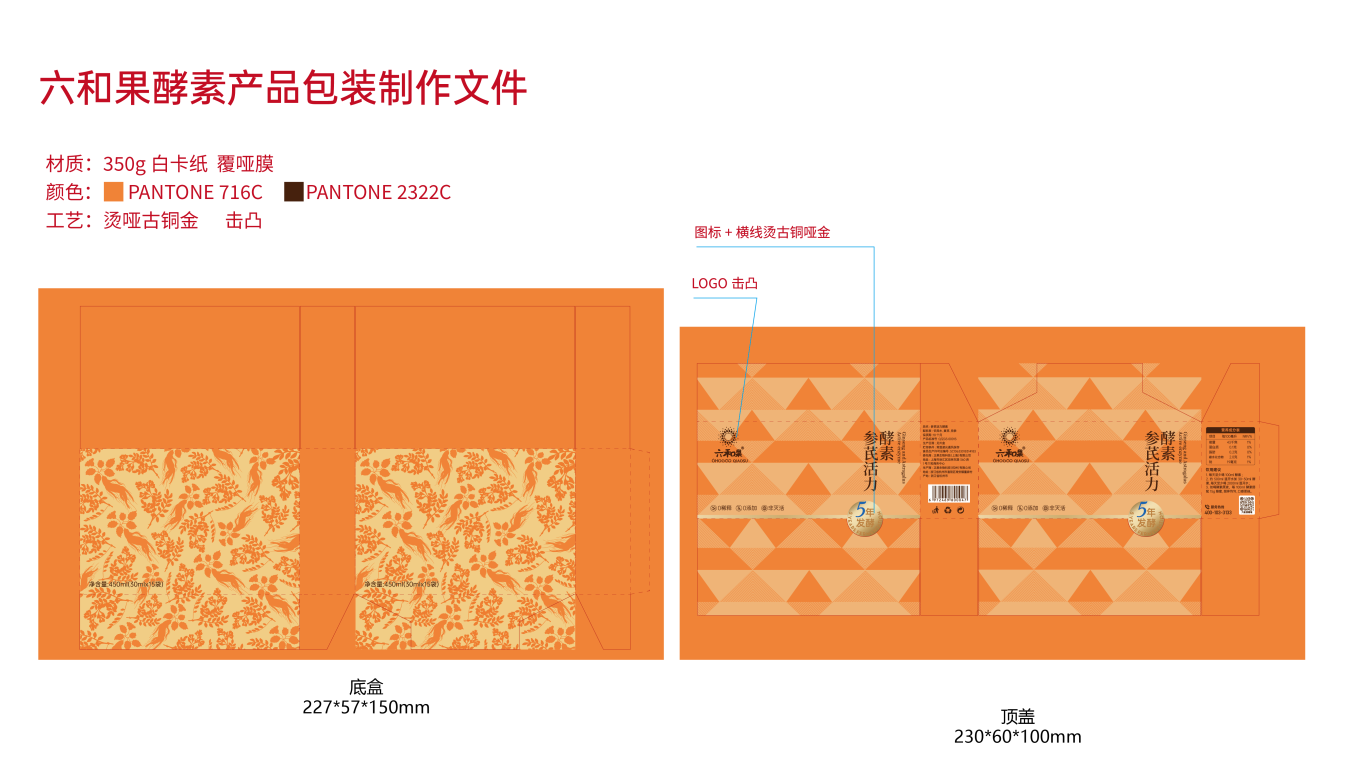 现代酵素产品包装外盒设计中标图0