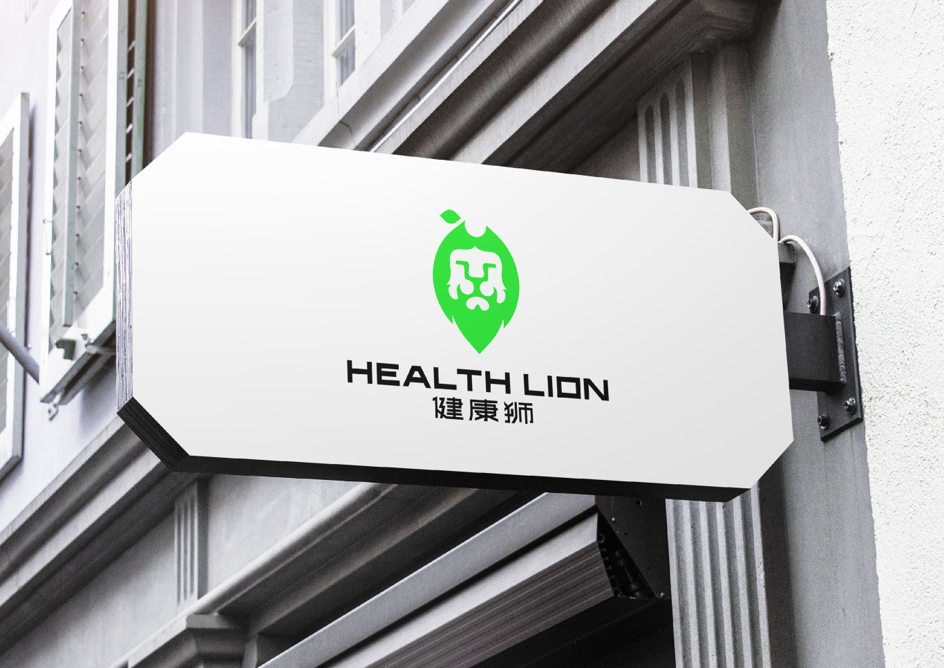 健康狮logo设计图1