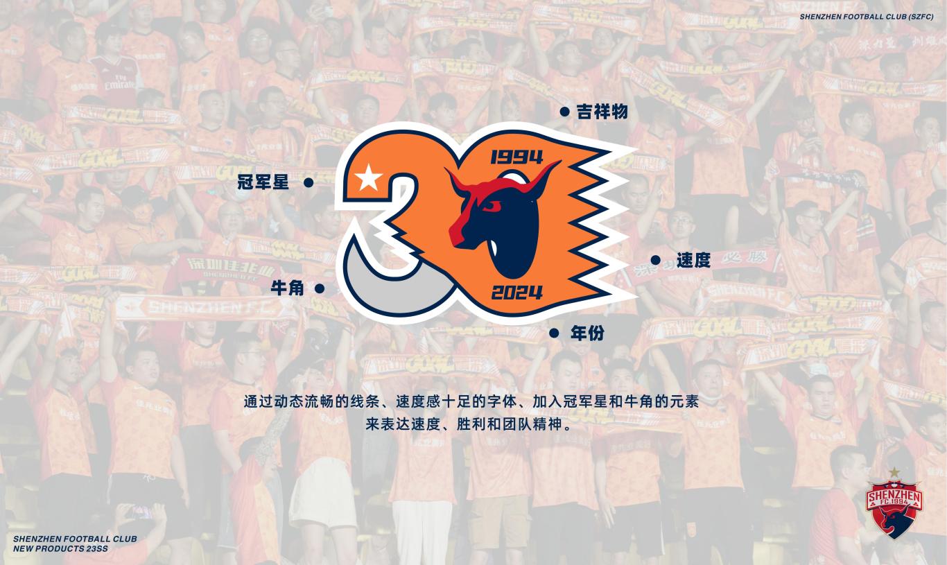 深圳足球队30周年logo图3
