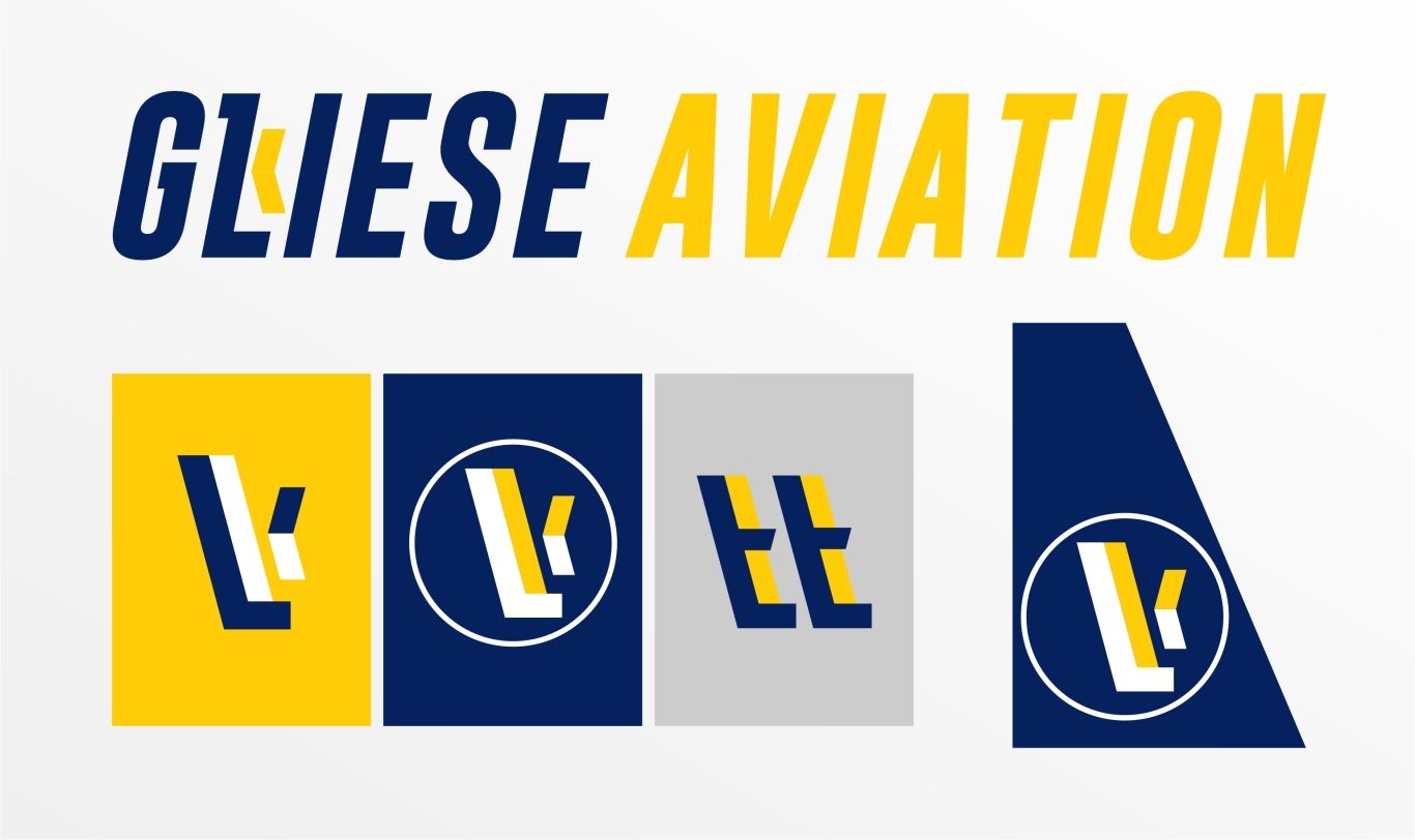 Gliese Aviation Logo Design圖3