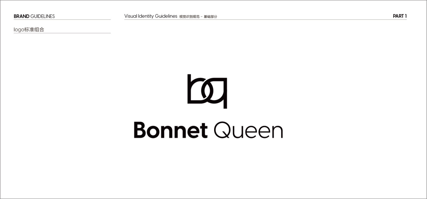 电商睡帽品牌BONNET QUEEN logo及vi设计图1