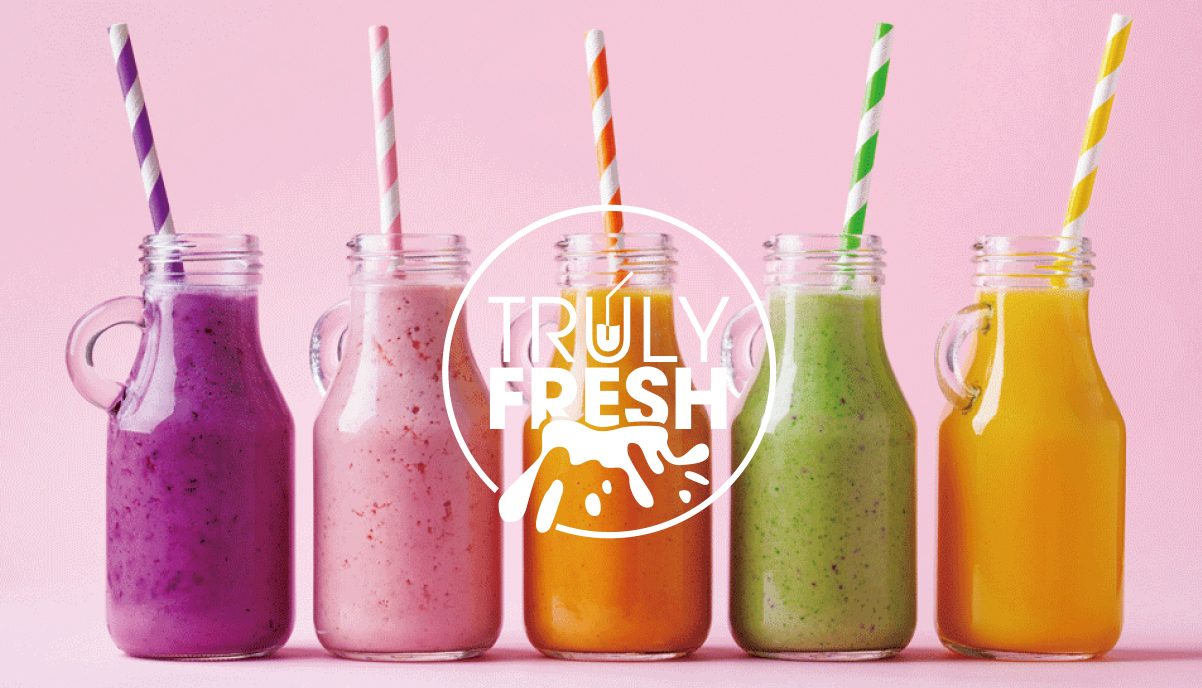 果汁店TRULY FRESH  logo設計圖3
