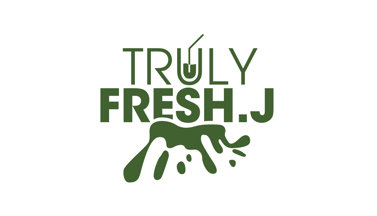 果汁店TRULY FRESH  logo設計圖1