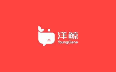  洋鯨 YoungGene電商品牌標志設計